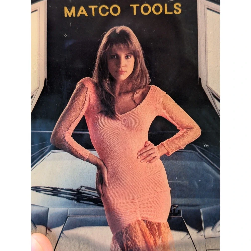Vintage Matco Tools Pin-Up Girl Car Clock Works Tested!  Read